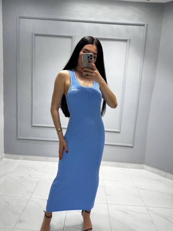 Miu Miu Cotton Strap Maxi Dress