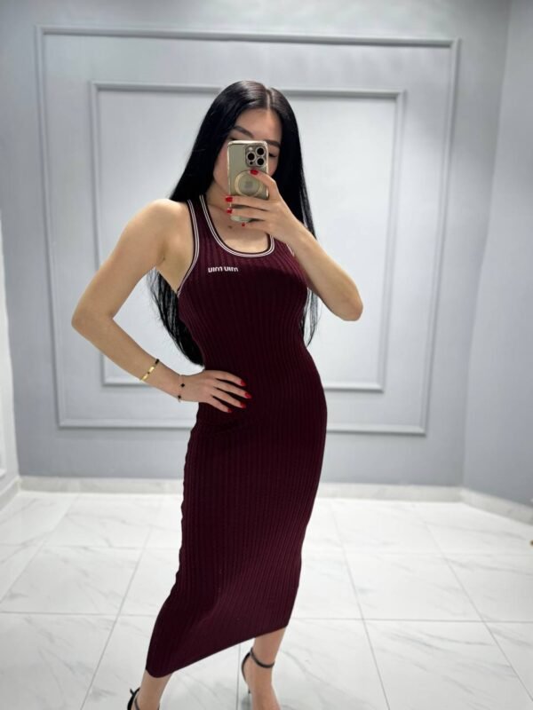 Miu Miu Cotton Strap Maxi Dress - Image 3