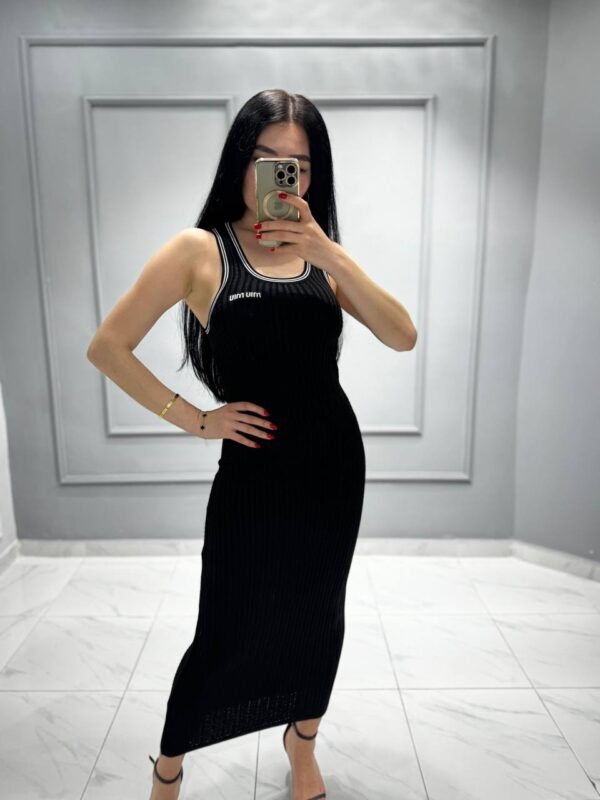 Miu Miu Cotton Strap Maxi Dress - Image 4