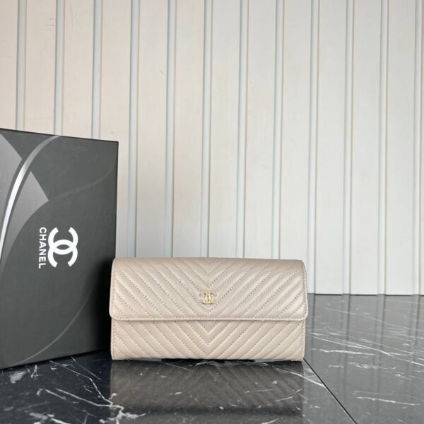 Chanel CC Gusset Flap Wallet - Genuine Leather - Image 3