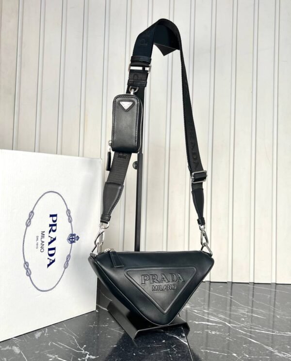 Prada Triangle Bag - Genuine Leather - Image 4