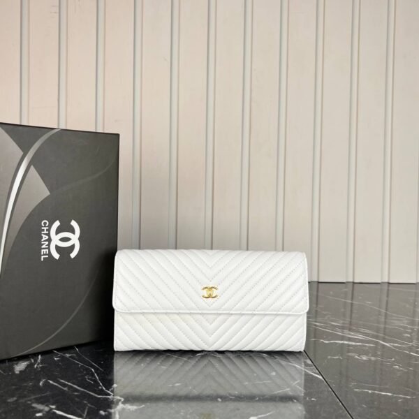 Chanel CC Gusset Flap Wallet - Genuine Leather - Image 7